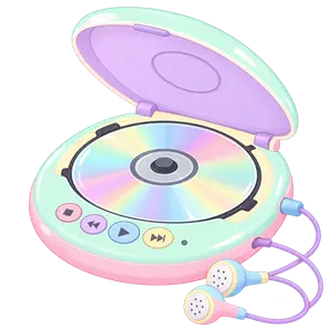 カラフルなCDプレーヤー2