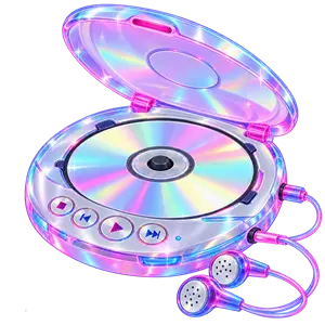 カラフルなCDプレーヤー