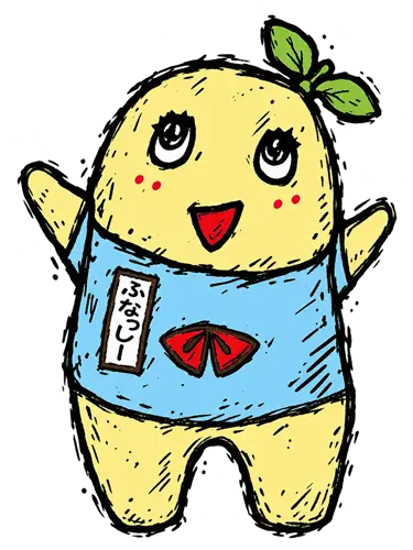 手描きパンク風ふなっしーイラスト