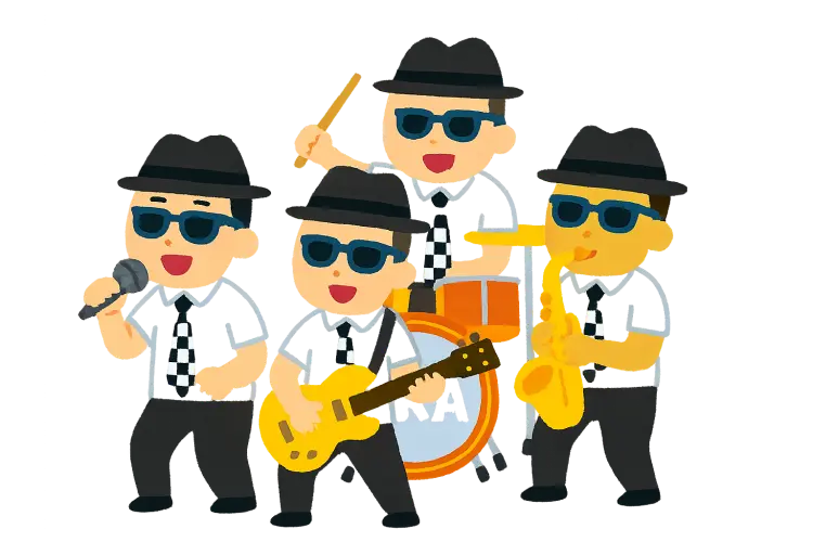 スカバンドのイラスト