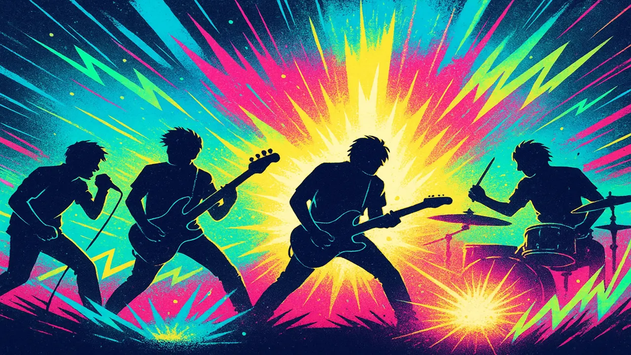 ロックバンドのイラスト