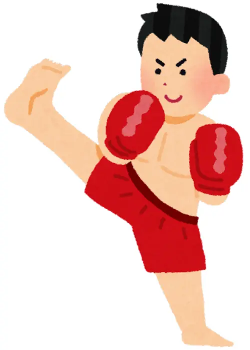 戦う人のイラスト