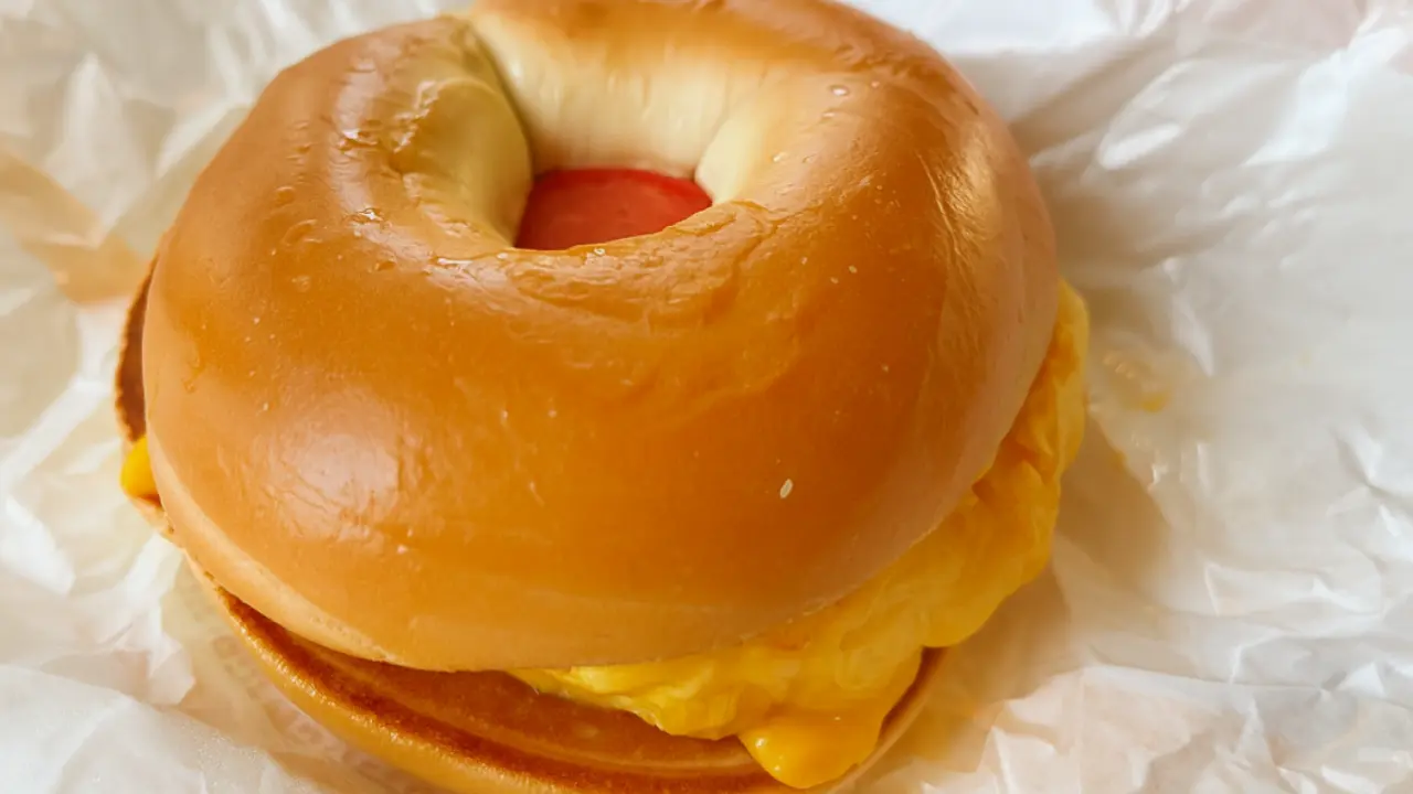 台湾マクドナルドのベーグル
