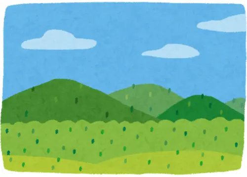 山々のイラスト