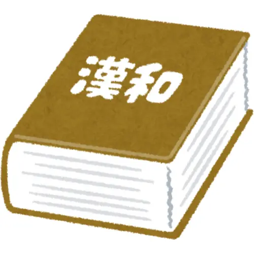 漢和辞典のイラスト