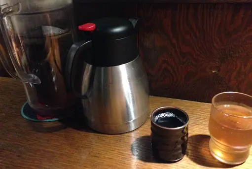 池袋ランチ　坐唯杏　麦茶